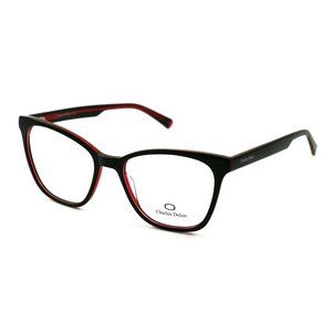Charles Delon CatEye Women Black/Red Plastic Frame